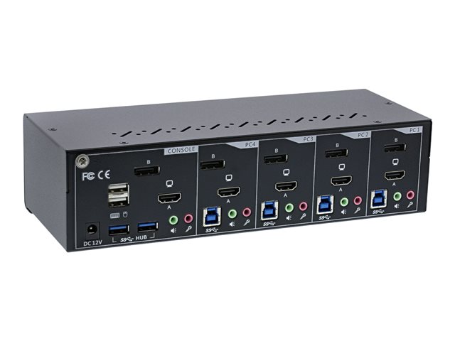 InLine 62644I - KVM-/Audio-/USB-Switch - 4 x KVM/Audio/USB - 1 lokaler Benutzer - Desktop