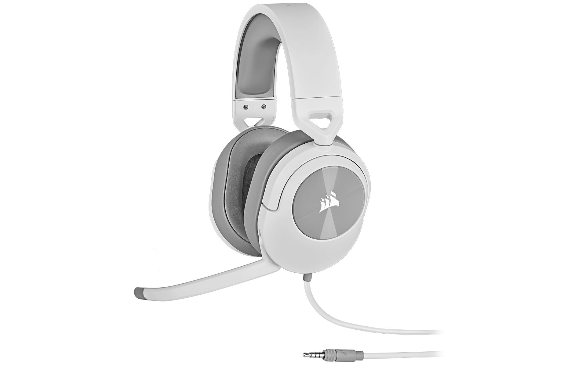 CORSAIR Gaming HS55 STEREO - Headset - ohrumschließend - kabelgebunden - 3,5 mm Stecker - weiß