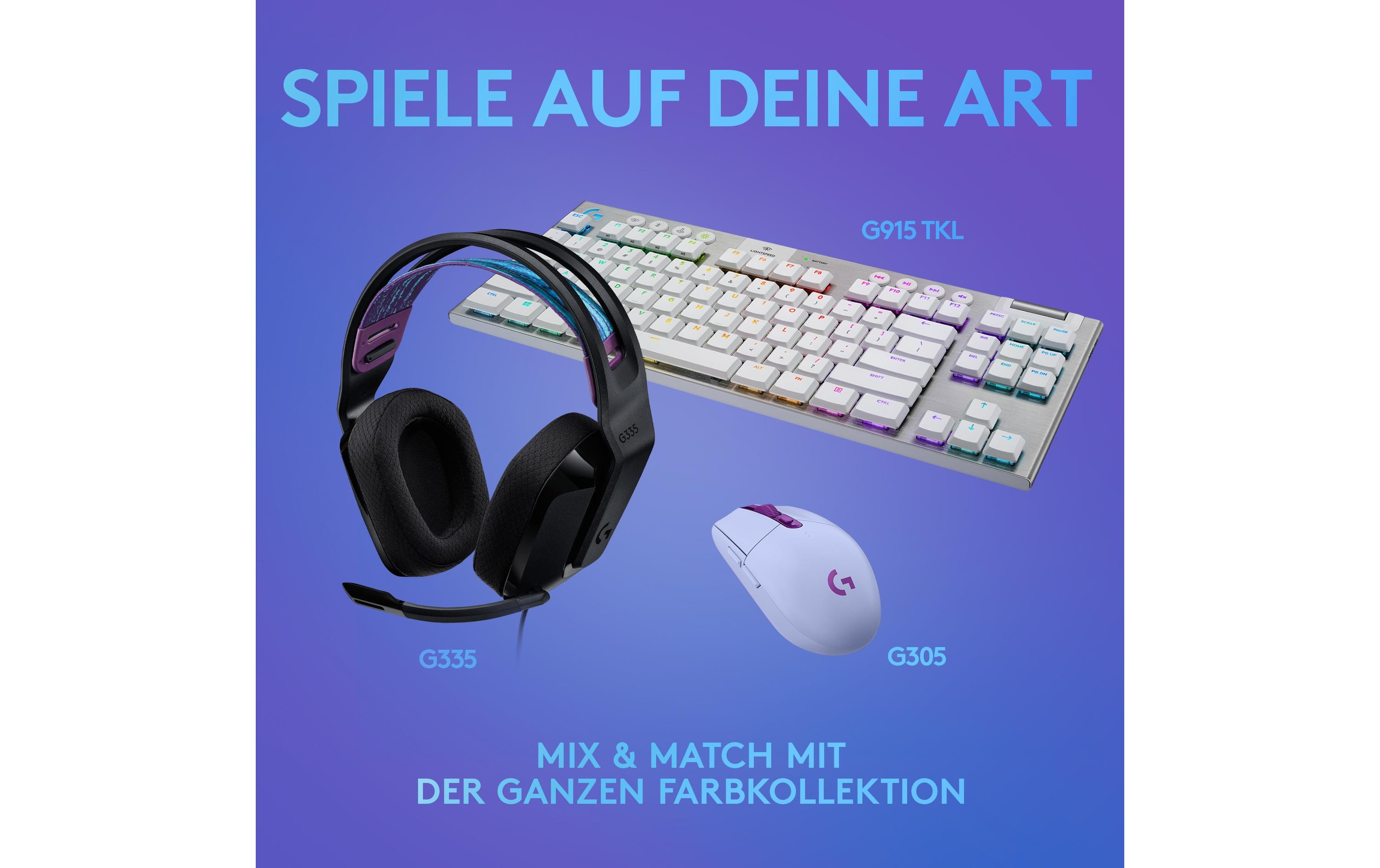 Logitech G G335 Wired Gaming Headset - Headset - ohrumschließend - kabelgebunden - 3,5 mm Stecker - Schwarz - Discord Certified