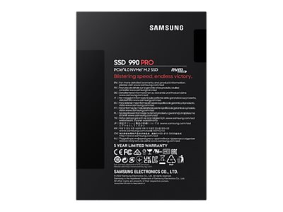 Samsung 990 PRO MZ-V9P1T0BW - SSD - 1 TB - PCIe 4.0 x4 (NVMe)