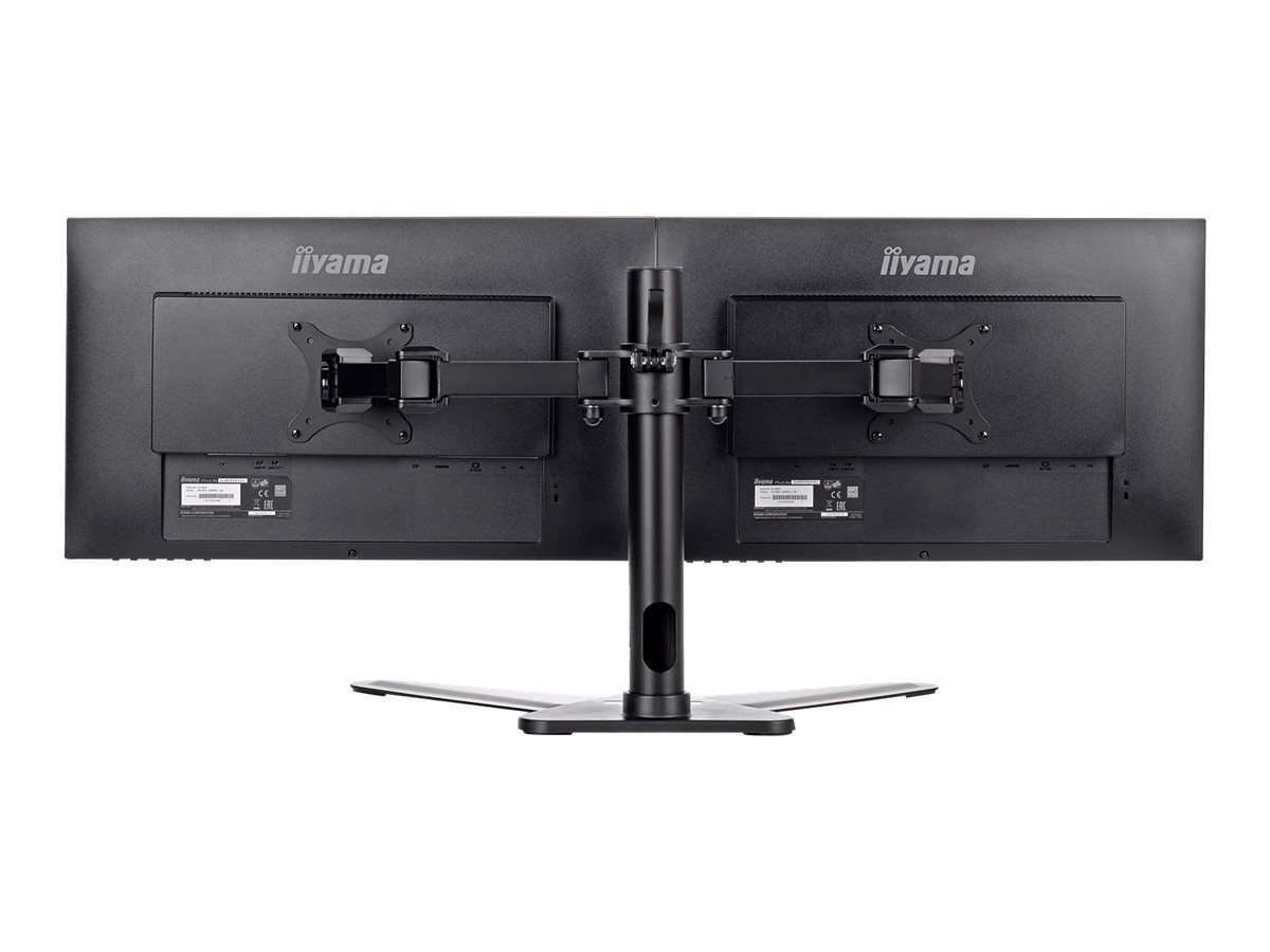 Iiyama DS1002D-B1 Aufstellung - einstellbarer Arm - für 2 Monitore - Schwarz