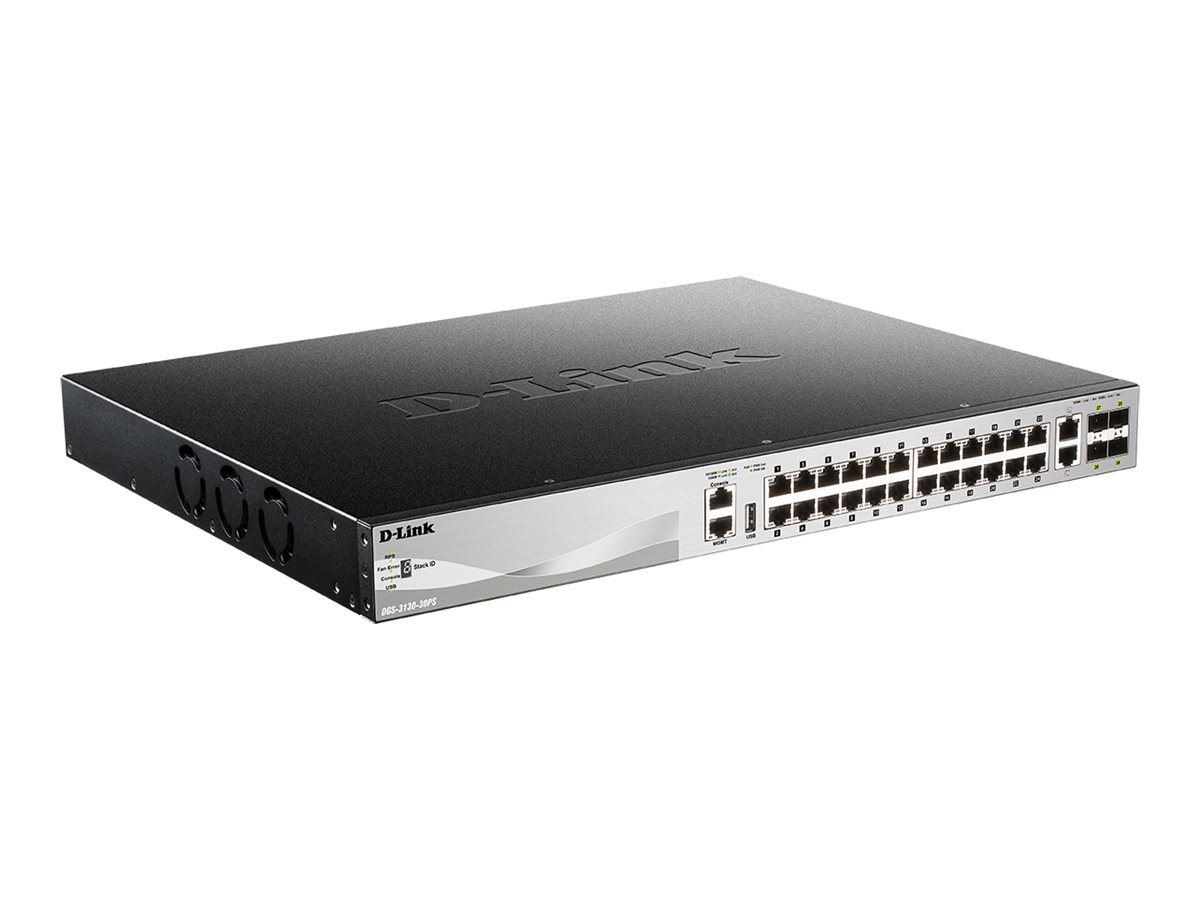 D-Link DGS 3130-30PS - Switch - 30 AnschlÃ¼sse - managed - an Rack montierbar