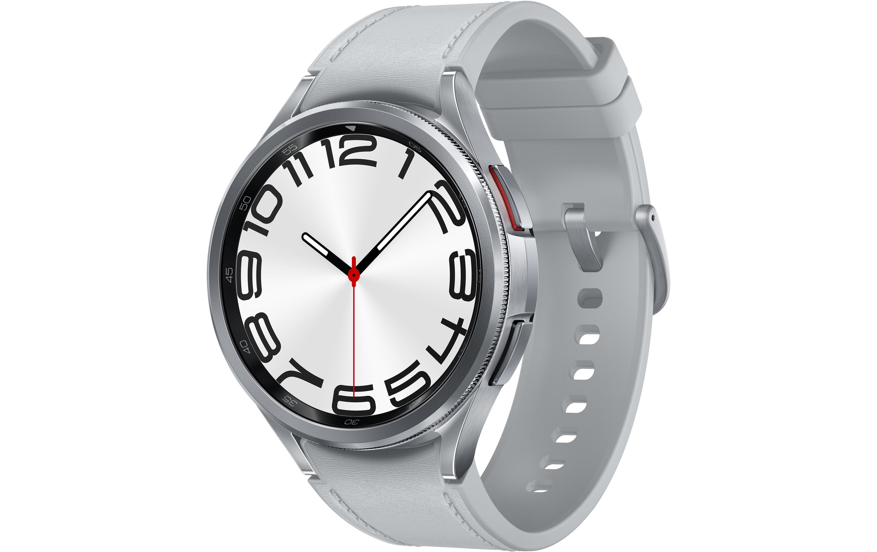 Samsung Watch6 SM-R965 47mm LTE, silver - EU-Version (SM-R965FZSAEUE)