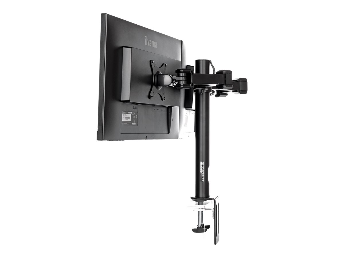 Iiyama DS1002C-B1 Befestigungskit - einstellbarer Arm - für 2 Monitore - Schwarz