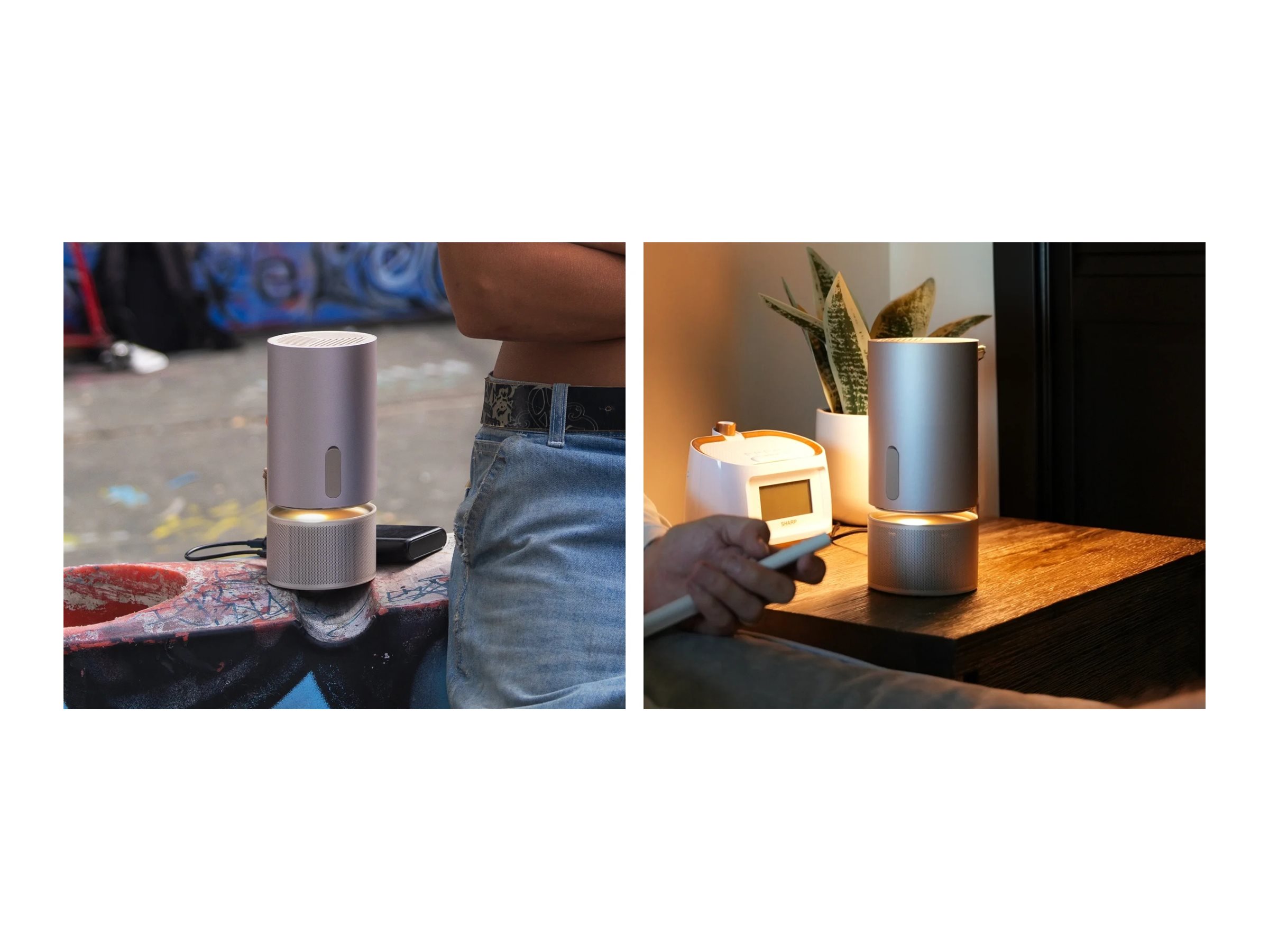 XGIMI MoGo 3 Pro - DLP-Projektor - tragbar - 3D - 802.11a/b/g/n/ac Wireless / Bluetooth 5.0 - mit PowerBase stand