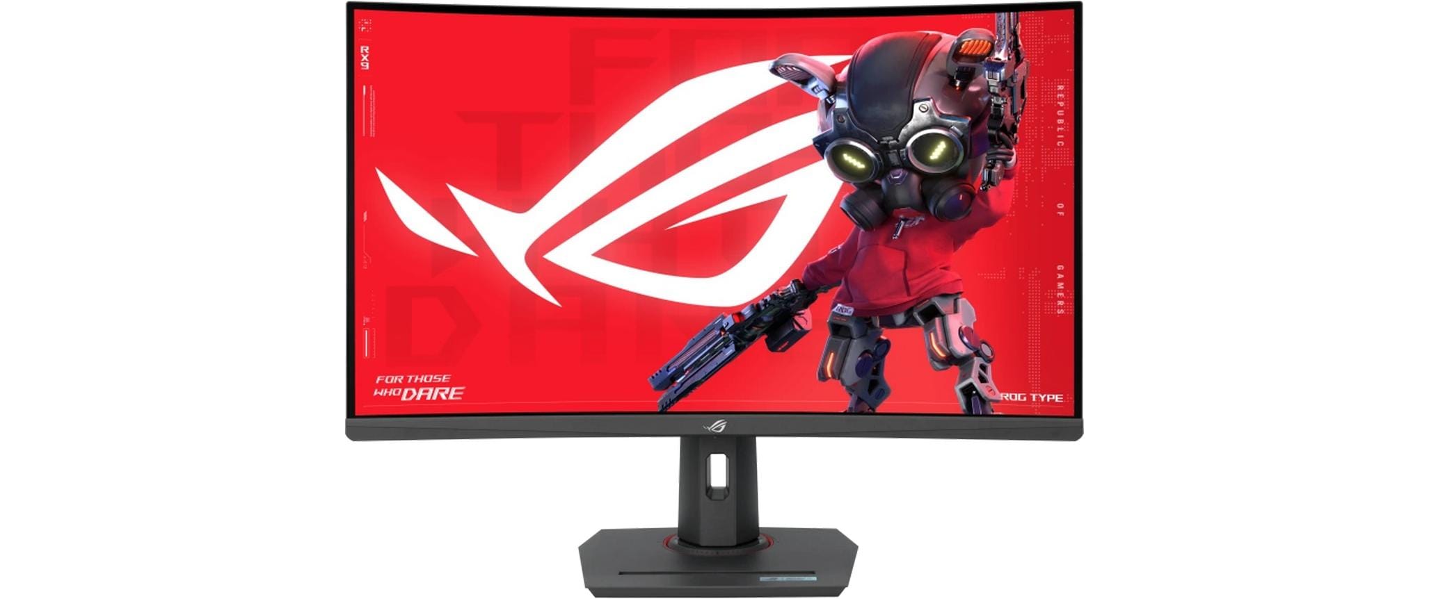ASUS ROG Strix XG32WCS - LED-Monitor - Gaming - gebogen - 81.3 cm (32") (31.5" sichtbar) - 2560 x 1440 2K @ 180 Hz - Rapid VA - 400 cd/m² - 3500:1 - HDR10 - 1 ms - HDMI, DisplayPort, USB-C - Schwarz
