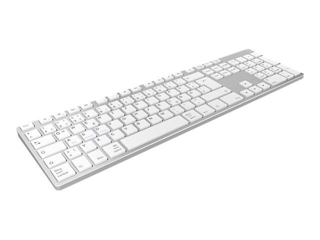 RaidSonic KeySonic KSK-8022BT - Tastatur - QWERTZ - Deutsch - Silber Eingabegerät