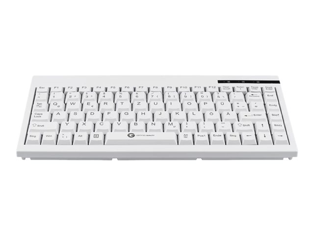 GCQ CleanType Easy Basic Compact - Tastatur - QWERTZ - Deutsch - weiß Eingabegerät