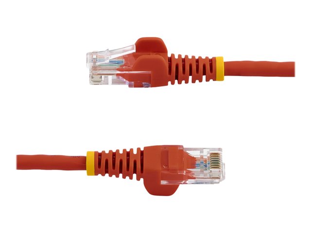 StarTech.com 0,5m Cat5e Ethernet Netzwerkkabel Snagless mit RJ45 - Cat 5e UTP Kabel - Rot - Patch-Kabel - RJ-45 (M) bis RJ-45 (M) - 50 cm - UTP - CAT 5e - ohne Haken, verseilt - Rot