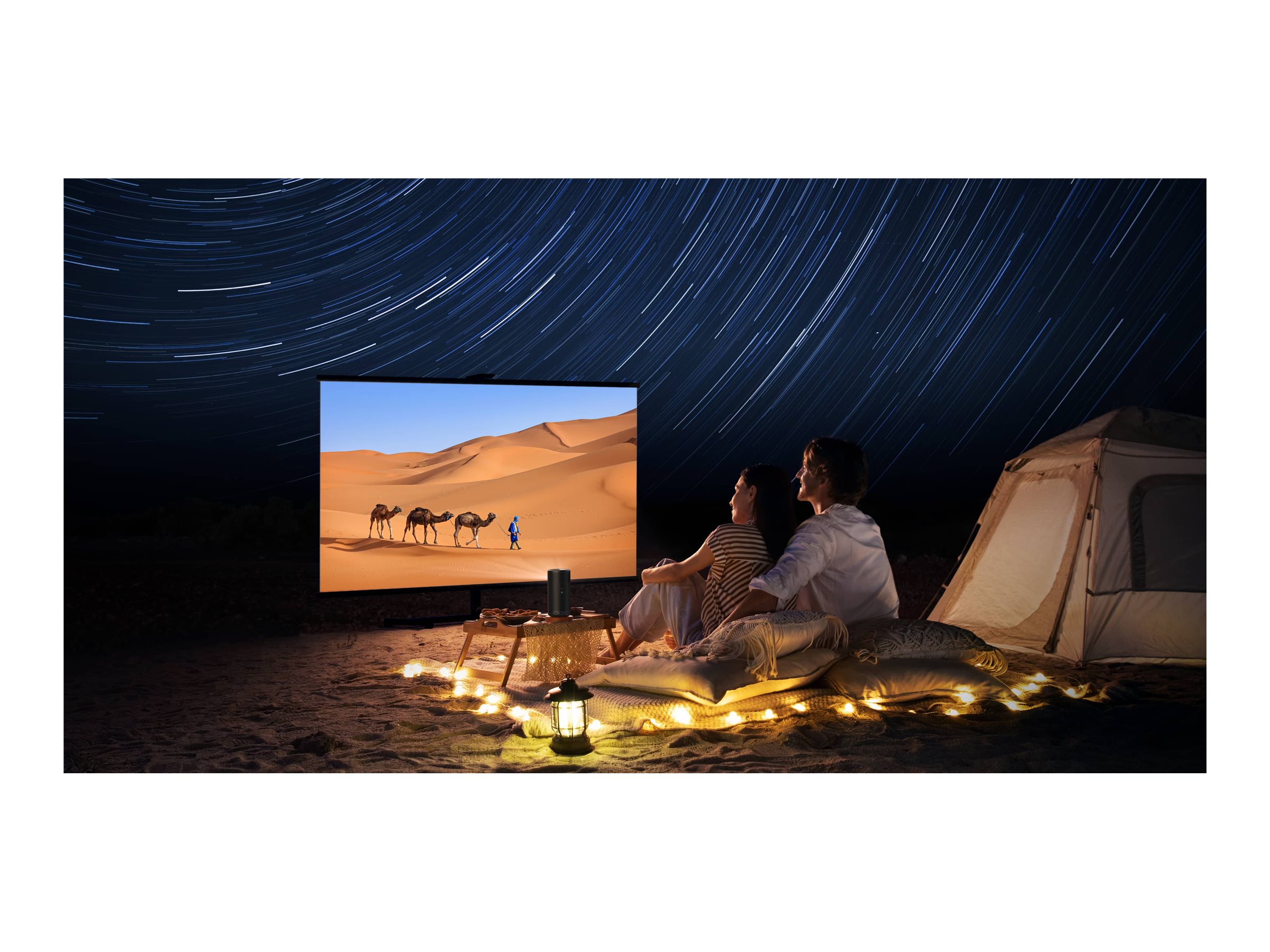 Nebula Capsule 3 Laser - DLP-Projektor - tragbar - 802.11a/b/g/n/ac wireless / Bluetooth 5.1 - Schwarz