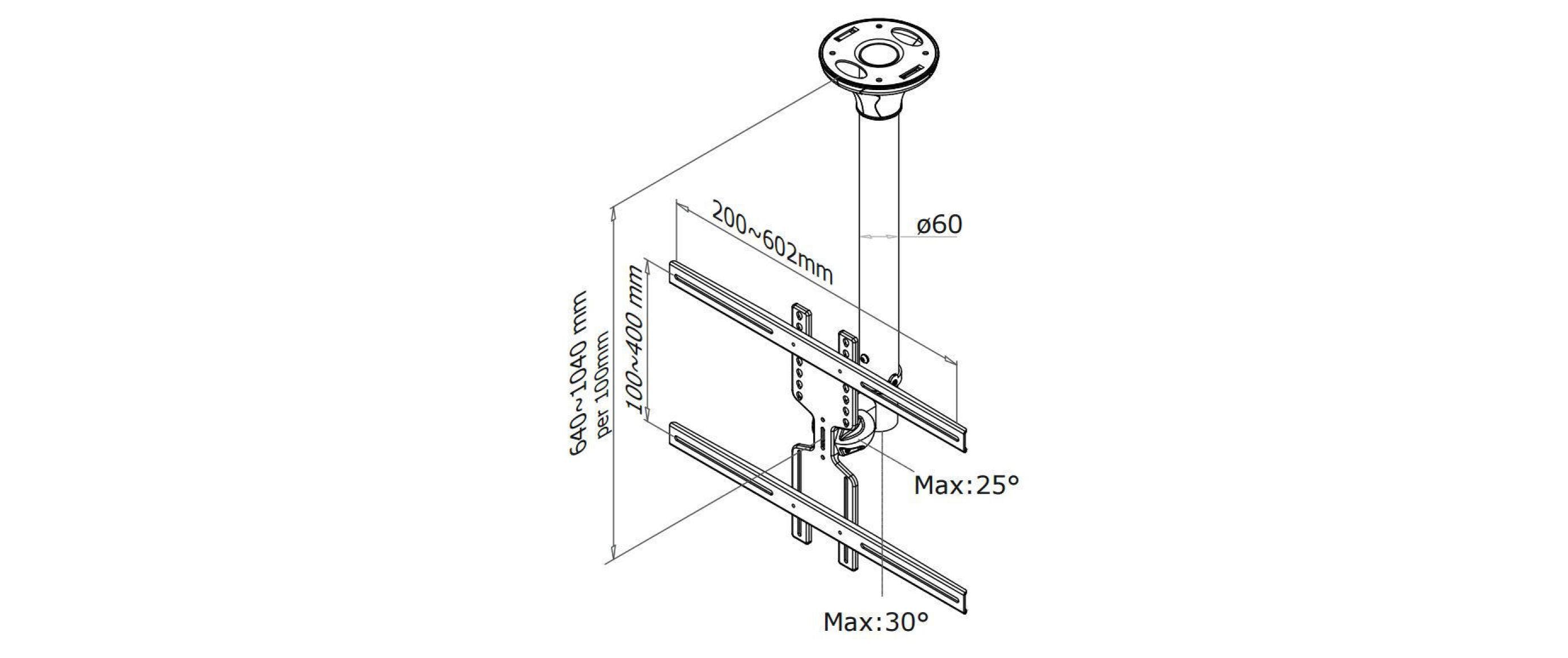 Neomounts FPMA-C400 Halterung - Voll beweglich - für LCD-Display - Schwarz