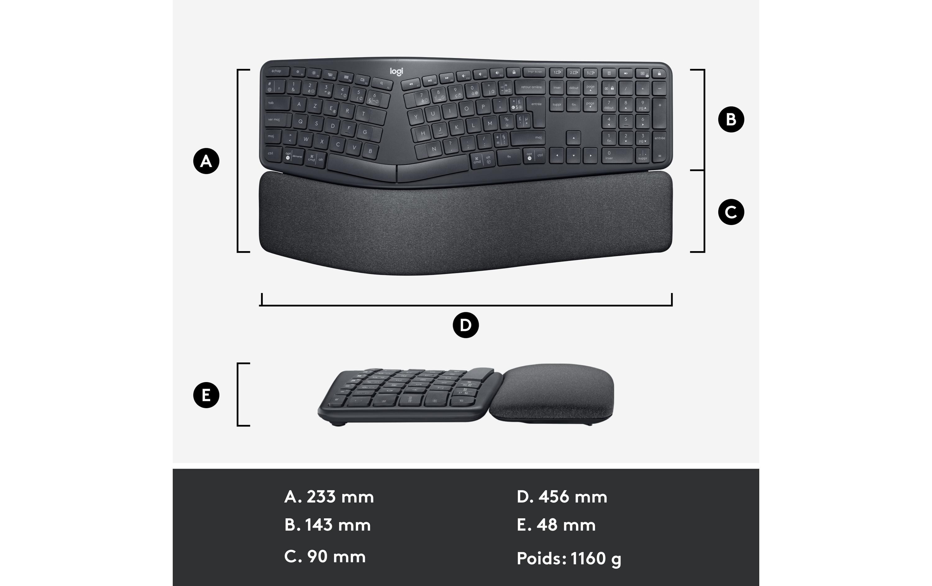 Logitech Tastatur K860 for Business