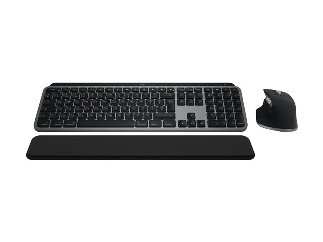 Logitech Master Series MX Keys S Combo for Mac - Tastatur-und-Maus-Set full size - QWERTZ - Deutsch - Space-grau Eingabegerät