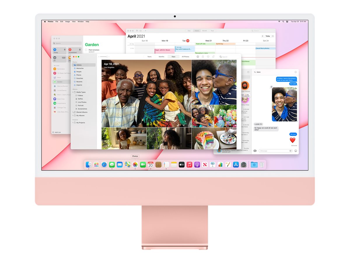 Apple iMac with 4.5K Retina display - All-in-One (Komplettlösung) - M1 - 8 GB - SSD 256 GB - LED 61 cm (24") - Deutsch