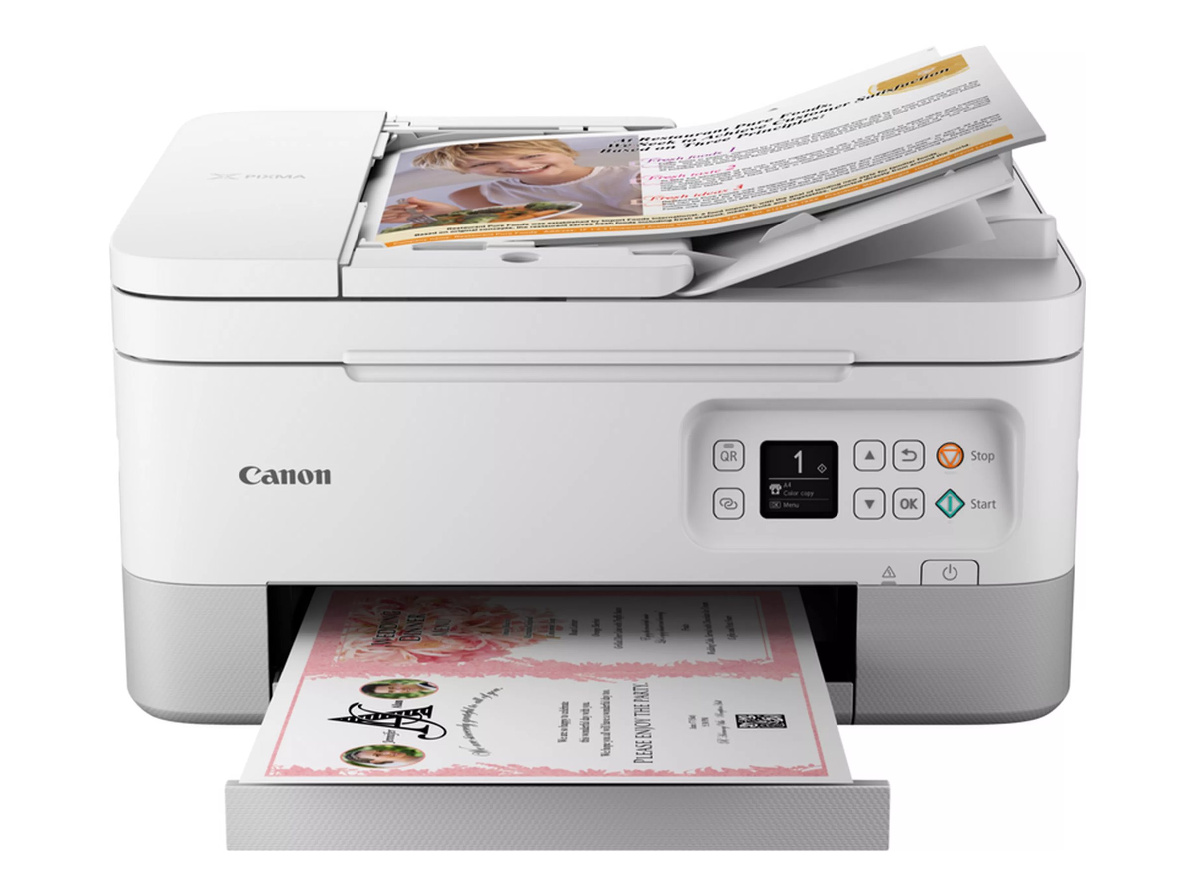 Canon PIXMA TS7451i 3 in 1 Tintenstrahl-Multifunktionsdrucker weiß