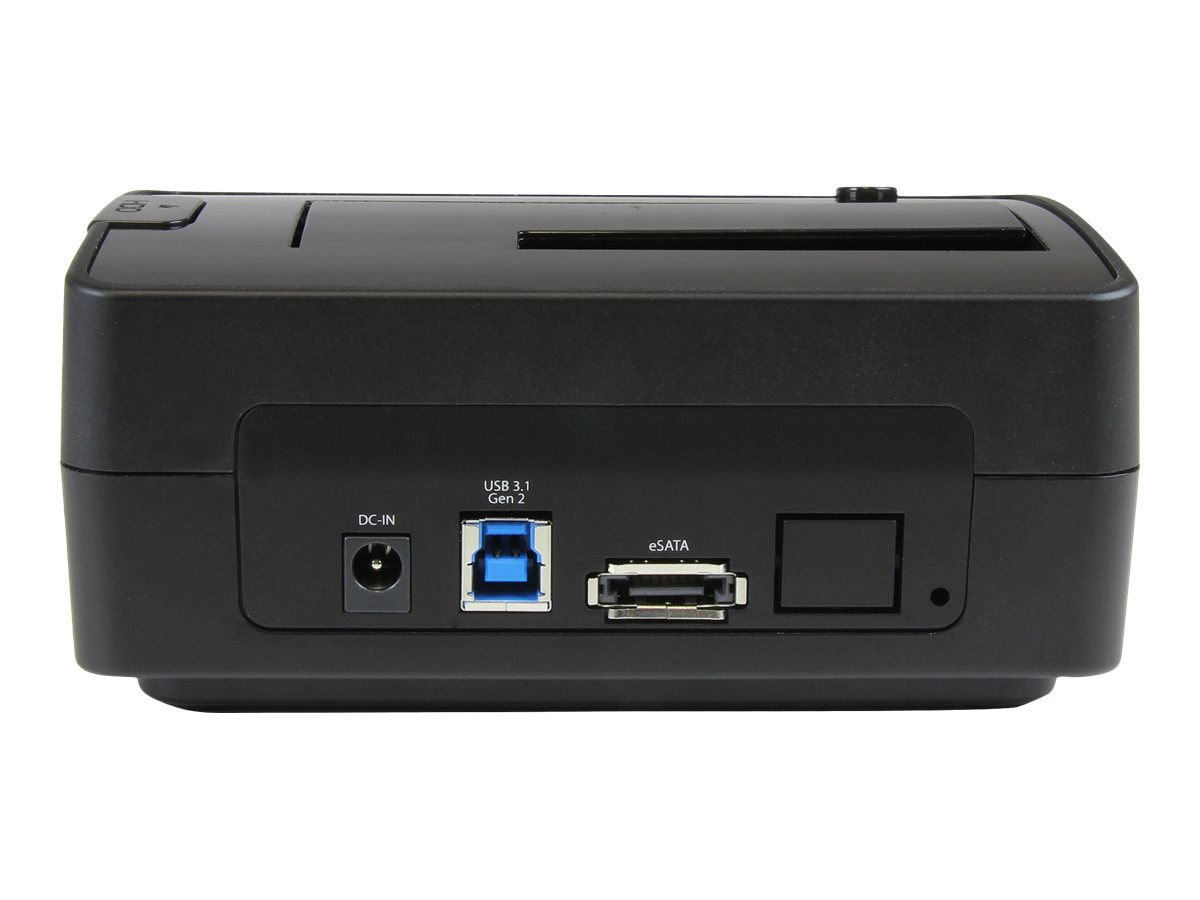 StarTech.com Dockingstation für 2
5 / 3
5" SATA Laufwerke - USB 3.1 (USB-A
USB-C) oder eSATA - USB A und USB C Kabel enthalten - HDD-Dockingstation - SATA 6Gb/s - eSATA
USB 3.1 (Gen 2)
