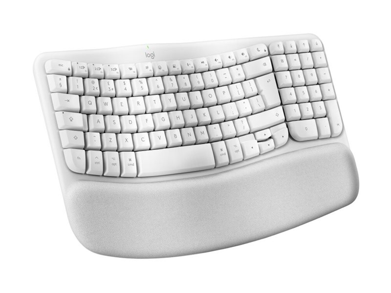 Logitech Ergo Series Wave Keys for Mac - Tastatur - QWERTZ - Deutsch - Off-White Eingabegerät