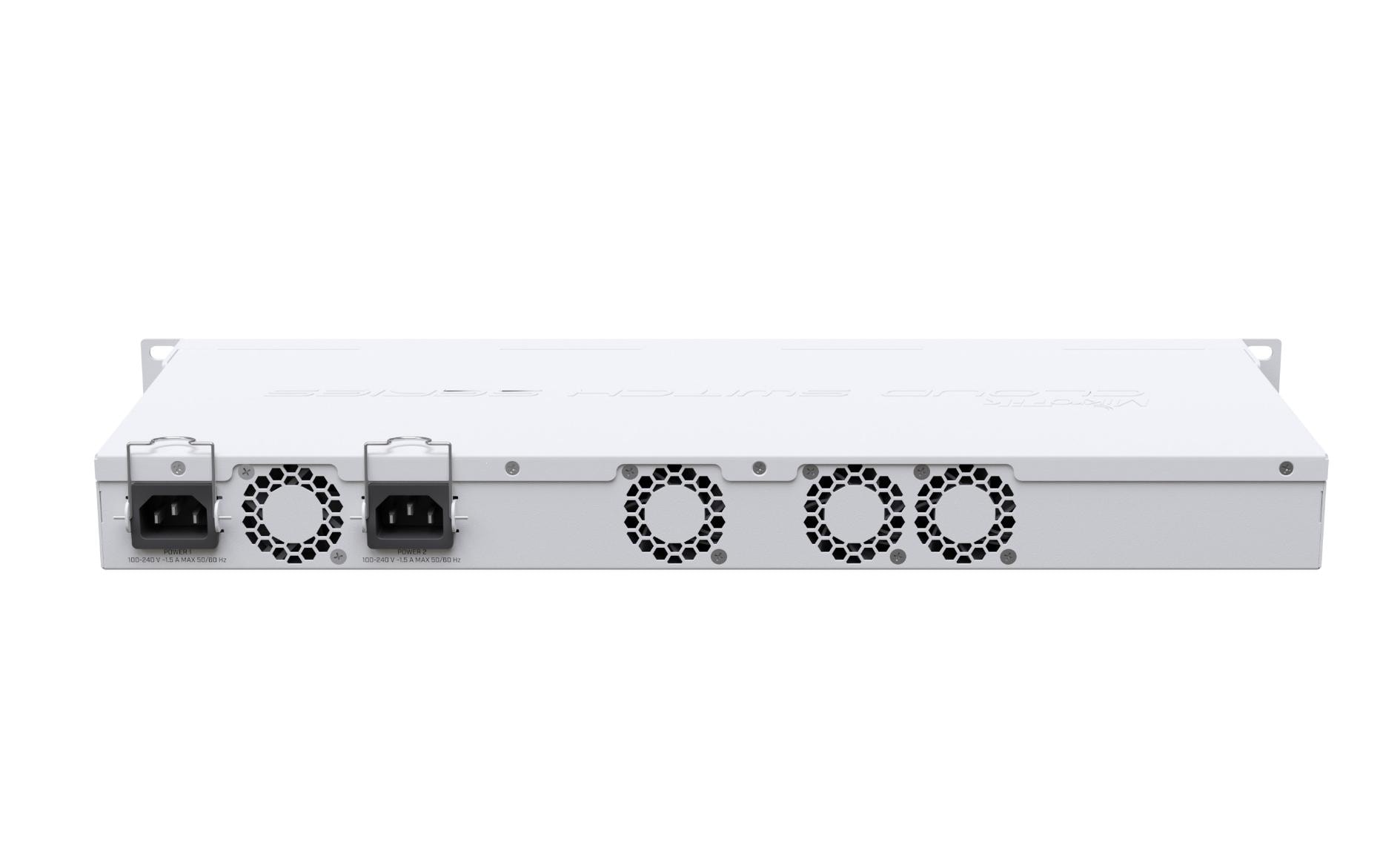 MikroTik Cloud Router Switch CRS312 Dual Boot Rackmount 10G Managed Switch, 8x RJ-45, 4x RJ-45/SFP+