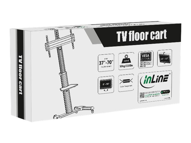 InLine Wagen - für TV - Schwarz
