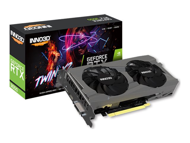 Inno3D GeForce RTX 3050 TWIN X2 - Grafikkarten - GF RTX 3050 - 6 GB