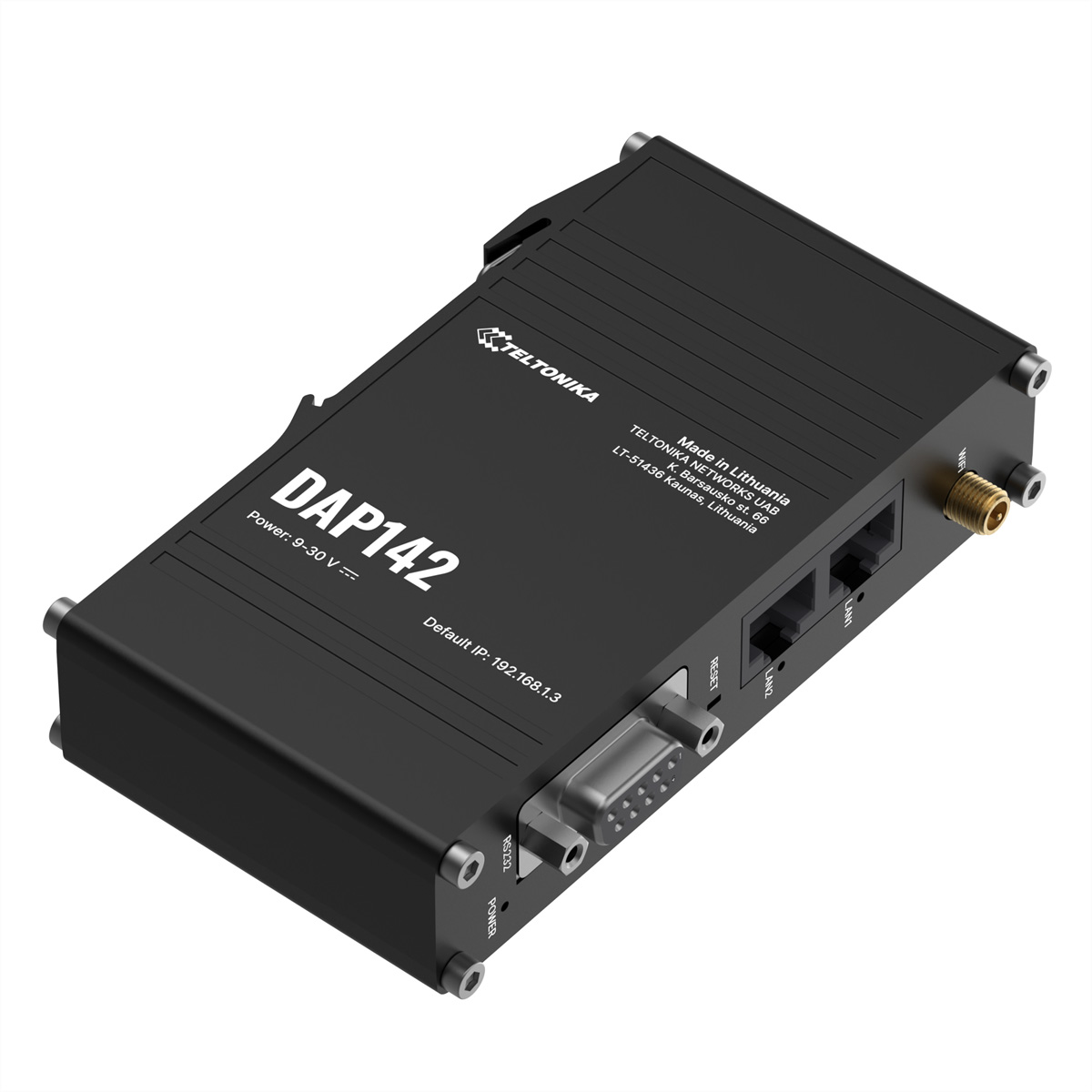 Teltonika DAP142 - Accesspoint - industriell - 100Mb LAN, PPP - Wi-Fi - Wand / DIN-Schienen montierbar
