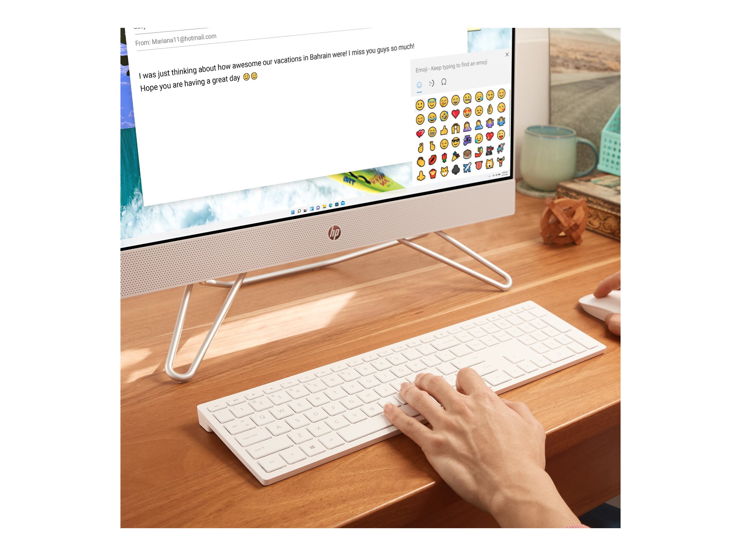 HP 24-cb1009ng - All-in-One (Komplettlösung) - Core i5 1235U 1.3 GHz - 8 GB - SSD 512 GB - LED 60.5 cm (23.8") - Deutsch
