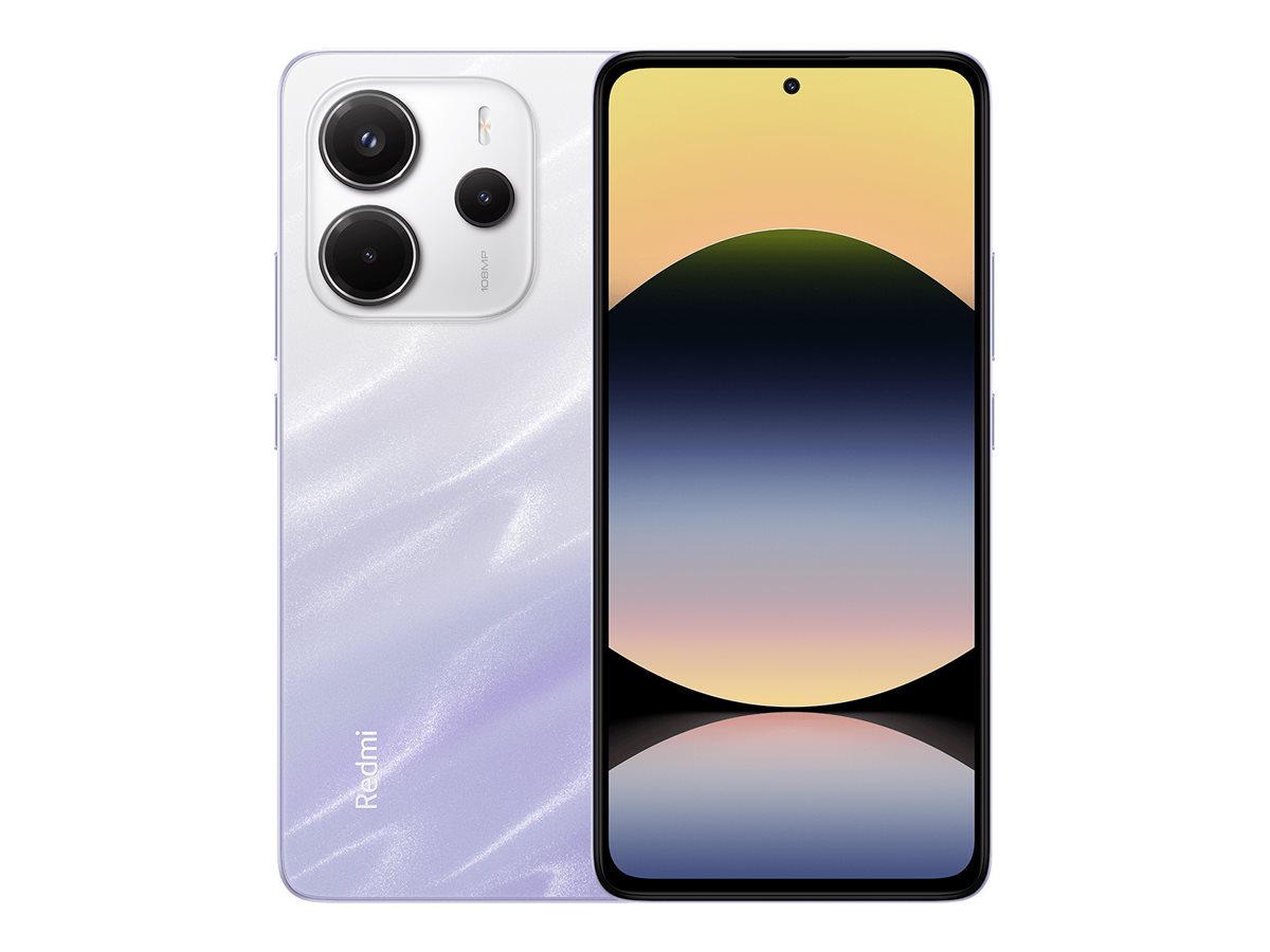 Xiaomi Redmi Note 14 - 4G Smartphone - Dual-SIM - RAM 6 GB / Interner Speicher 128 GB - microSD slot - OLED-Display - 6.67" - 2400 x 1080 Pixel (120 Hz) - Triple-Kamera 108 MP, 2 MP, 2 MP - front camera 20 MP - Mist Purple