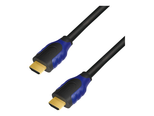 LogiLink High Speed with Ethernet - HDMI-Kabel mit Ethernet - HDMI männlich zu HDMI männlich - 7.5 m - Schwarz - 4K Unterstützung