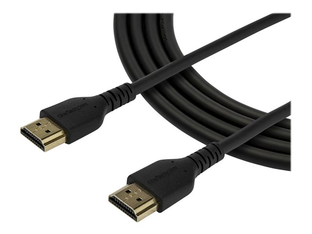 StarTech.com RHDMM1MP HDMI Kabel (1m, HDMI 2.0, 4k 60Hz, premium High Speed HDMI Kabel mit Ethernet, für Monitore oder TVs) - Premium Highspeed - HDMI-Kabel mit Ethernet - HDMI männlich zu HDMI männlich - 1 m - Schwarz - für P/N: TB3DKM2HDL