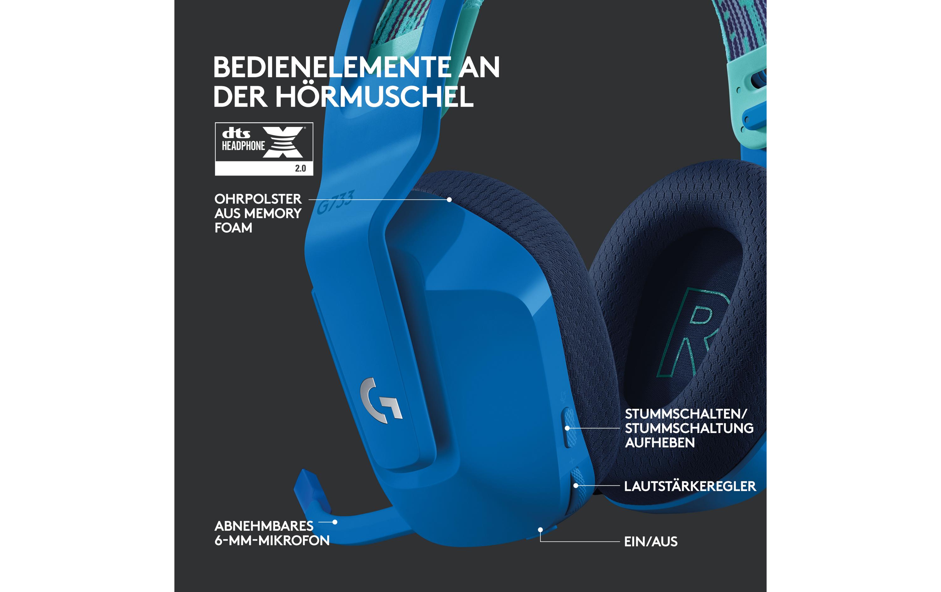 Logitech G G733 LIGHTSPEED Wireless RGB Gaming Headset - Headset