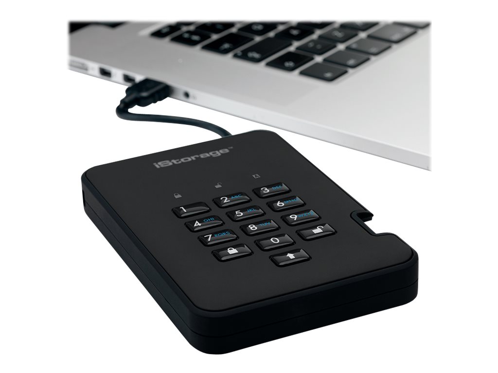 iStorage diskAshur² - Festplatte - 4 TB - USB 3.1 Gen 1 - TAA-konform