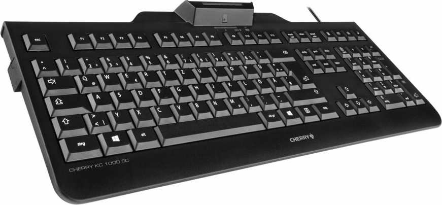 CHERRY KC 1000 SC - Tastatur - Deutsch - Schwarz Eingabegerät