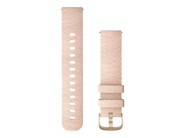 Garmin Quick Release Band - Uhrarmband für Smartwatch - 125 - 190 mm - schwarz geprägt, Teile in 24K Gold PVD - für Approach S40; Forerunner 245, 55, 645; Venu; vívoactive 3; vívomove 3, HR, Luxe, Style