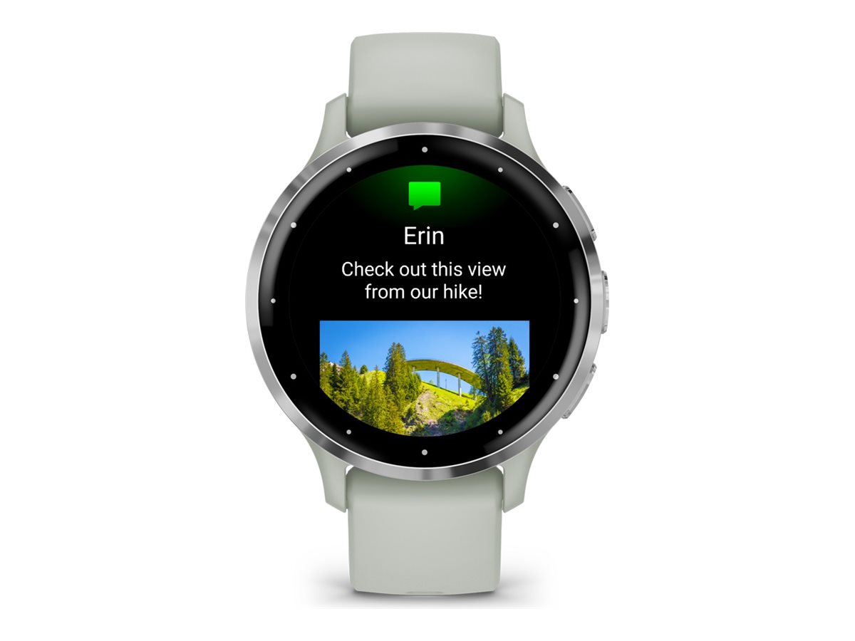 Garmin Venu 3S - Sage Gray - intelligente Uhr mit Band - 8 GB