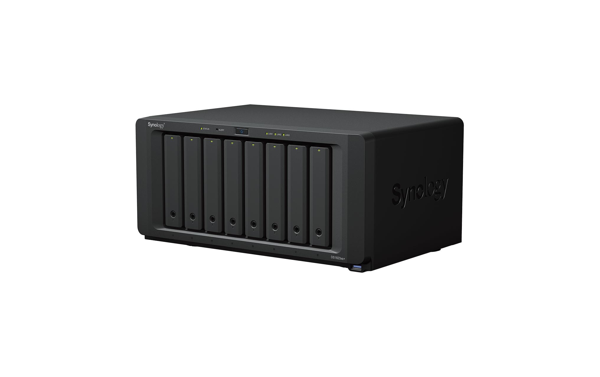 Synology Disk Station DS1823XS+ - NAS-Server - 8 Schächte - SATA 6Gb/s - RAID RAID F1, JBOD, RAID 0, 1, 5, 6, 10 - RAM 8 GB - Gigabit Ethernet / 10 Gigabit Ethernet - iSCSI Support