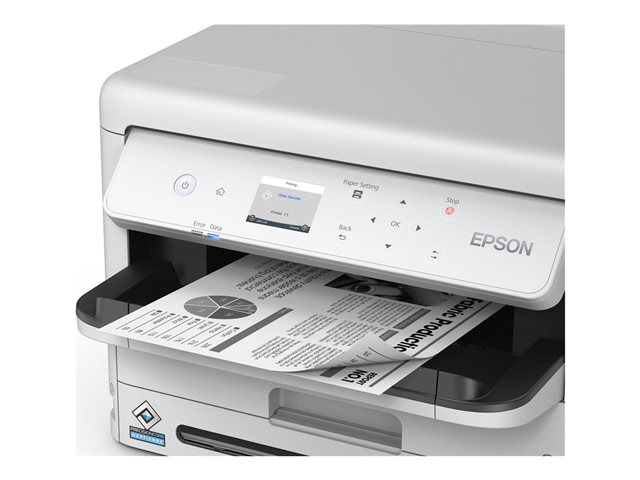 Epson WorkForce Pro WF-M5399DW - Drucker - s/w - Duplex - Tintenstrahl - A4/Legal - 1200 x 2400 dpi - bis zu 25 Seiten/Min. - Kapazität: 330 Blätter - USB 2.0, Gigabit LAN, Wi-Fi(ac)