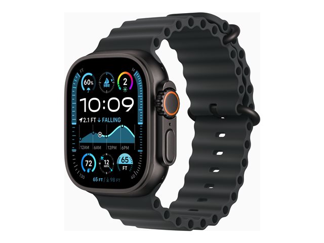 Apple Watch Ultra 2 GPS + Cellular 49mm Black Titanium Case mit Black Ocean Band (MX4P3FD/A)
