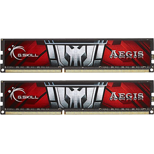 G.Skill AEGIS F3-1600C11D-16GIS - DDR3 - Kit - 16 GB: 2 x 8 GB - DIMM 240-PIN - 1600 MHz / PC3-12800 - ungepuffert