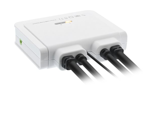 InLine 62613I - KVM-/Audio-/USB-Switch - 2 x KVM/Audio/USB - 1 lokaler Benutzer - Desktop
