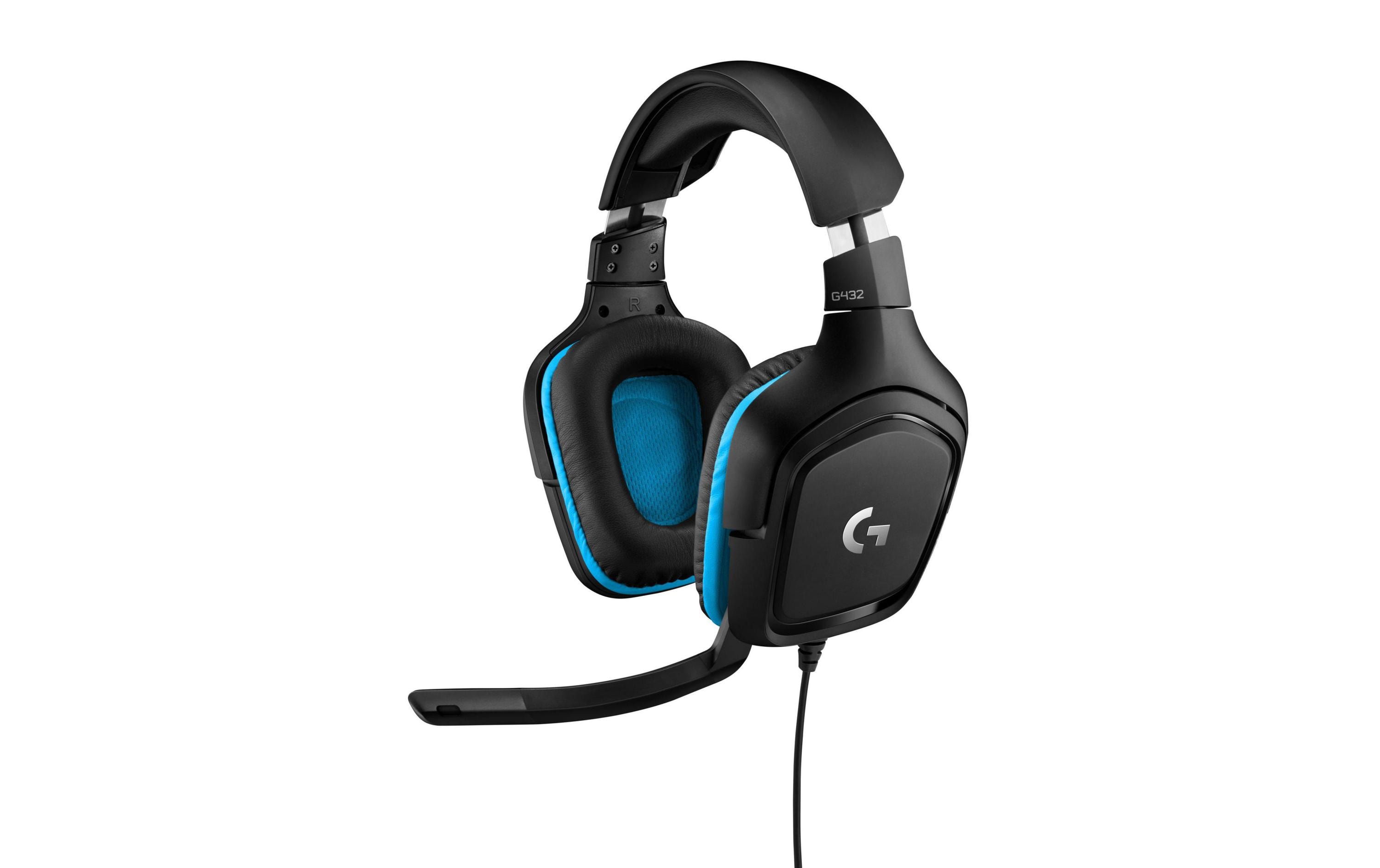 Logitech Gaming Headset G432 - Headset - 7.1-Kanal - ohrumschließend - kabelgebunden - USB, 3,5 mm Stecker - Schwarz