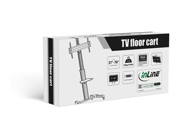 InLine Wagen - für TV - Schwarz