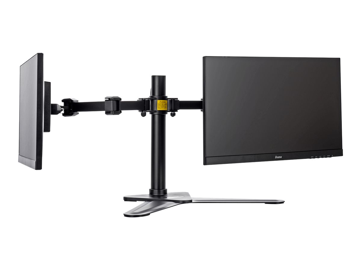 Iiyama DS1002D-B1 Aufstellung - einstellbarer Arm - für 2 Monitore - Schwarz