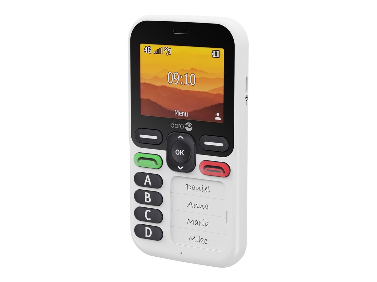 DORO Leva X10 - Schwarz / Weiß - 4G Feature Phone - 128 MB - GSM