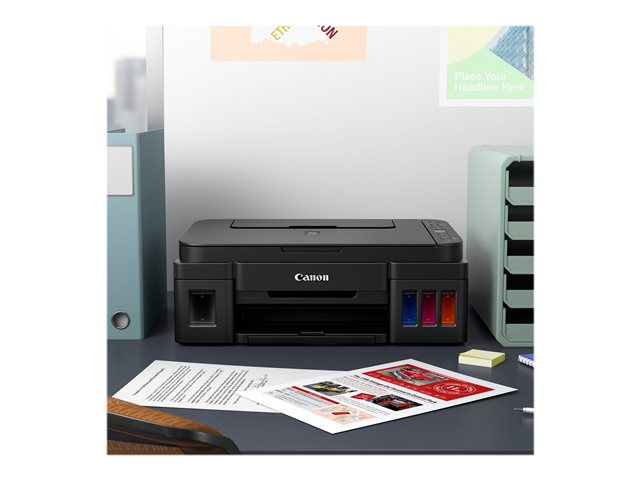 Canon PIXMA G3410 - Multifunktionsdrucker - Farbe - Tintenstrahl - nachfüllbar - 216 x 297 mm (Original) - A4/Legal (Medien) - bis zu 8.8 ipm (Drucken) - 100 Blatt - USB 2.0, Wi-Fi(n)