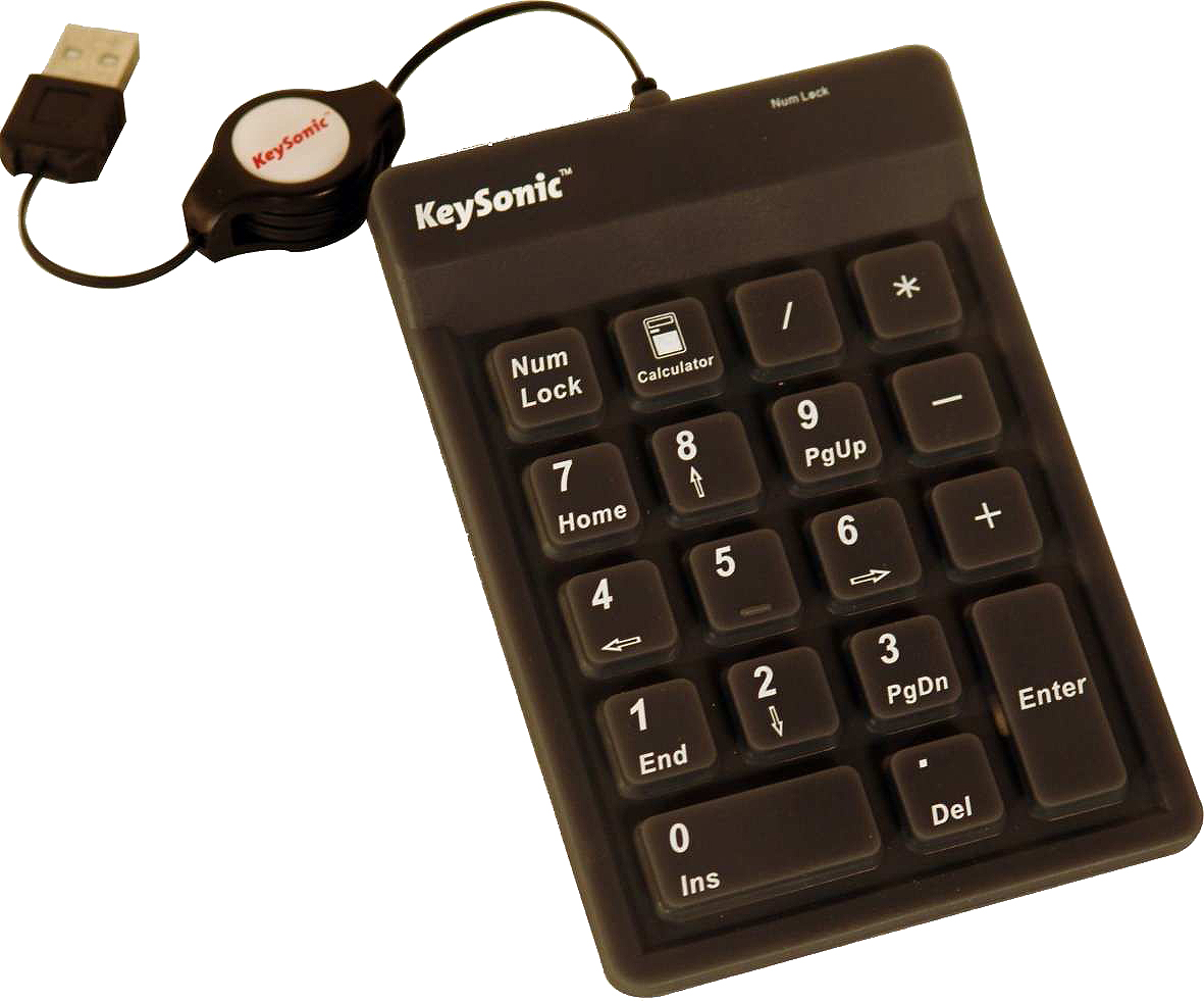 KeySonic ACK-118 BK - Tastenfeld - Deutsch