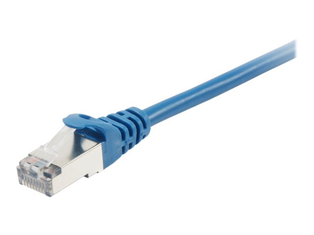 equip - Patch-Kabel - RJ-45 (M) zu RJ-45 (M) - 7.5 m - SFTP, PiMF - CAT 6a - halogenfrei, geformt, ohne Haken, verseilt - Blau