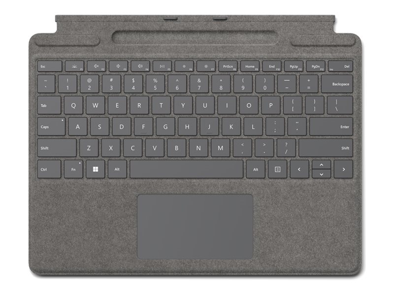 Microsoft Surface Pro Signature Keyboard - Tastatur - mit Beschleunigungsmesser
Touchpad
Surface Slim Pen 2 Ablage- und Ladeschale - QWERTZ - Deutsch - Platin - mit Slim Pen 2 Eingabegerät