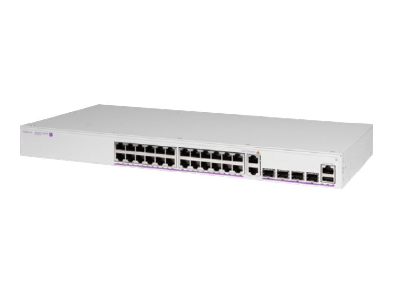 Alcatel-Lucent OmniSwitch 6360-P24X - Switch - L3 - managed - 24 x 10/100/1000 (PoE+) + 2 x combo 10 Gigabit SFP+/RJ-45 + 2 x 10 Gigabit SFP+ (Uplink) - an Rack montierbar - PoE+ (380 W)