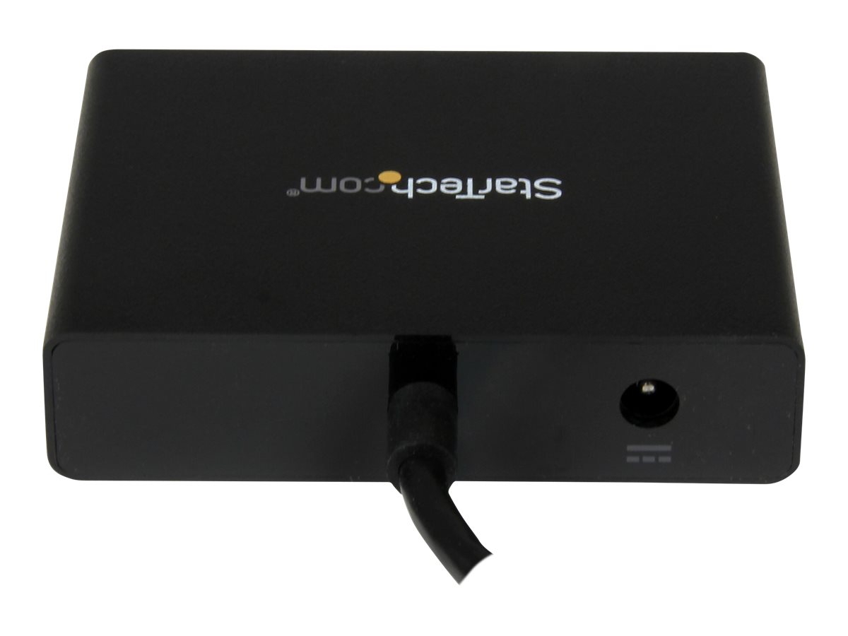 StarTech.com 3-Port Multi Monitor Adapter - DisplayPort 1.2 MST-Hub auf Dual 4K 30Hz & 1x 1080p - Video-Splitter für den erweiterten Desktop-Modus nur auf Windows-PCs - DP auf 3x DP-Monitore (MSTDP123DP) - Video-Verteiler - 3 Anschlüsse