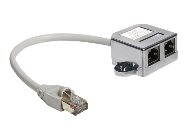 Delock RJ45 Port Doubler - Ethernet 100Base-TX-Splitter - 15 cm